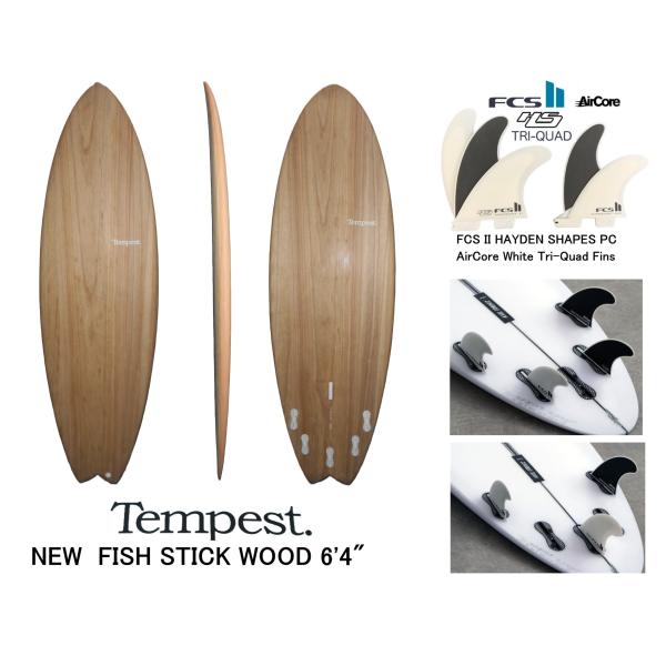 送料無料（一部除く）★Tempest モデル名 NEW FISH STICK WOOD　6'4"　5...