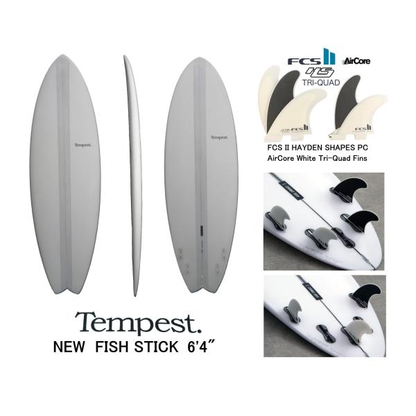 送料無料（一部除く）★Tempest モデル名 NEW FISH STICK WHITE　6'4"　...