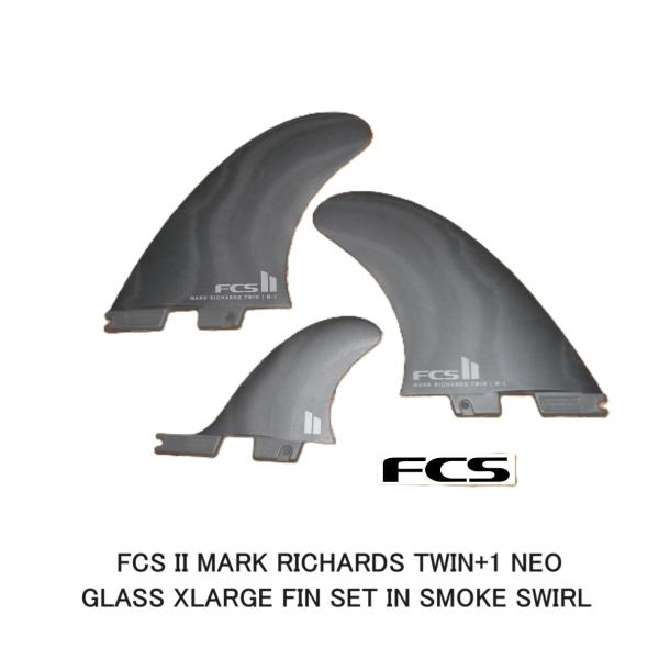 送料無料▲FCS II MARK RICHARDS TWIN+1 NEO GLASS  FIN SE...
