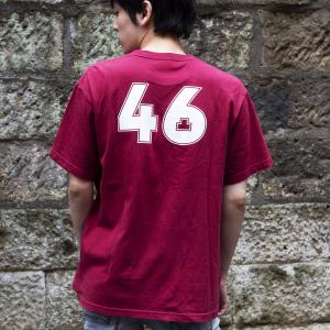 Tシャツ ヨンロク 46 バーガンディ メンズ レディース 戦国 城 半袖 赤 えんじ ニッポン城めぐり