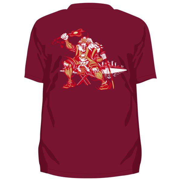 Tシャツ 武田信玄 躑躅ヶ崎館 百足ダークレッド 戦国 武将 城 半袖 ニッポン城めぐり