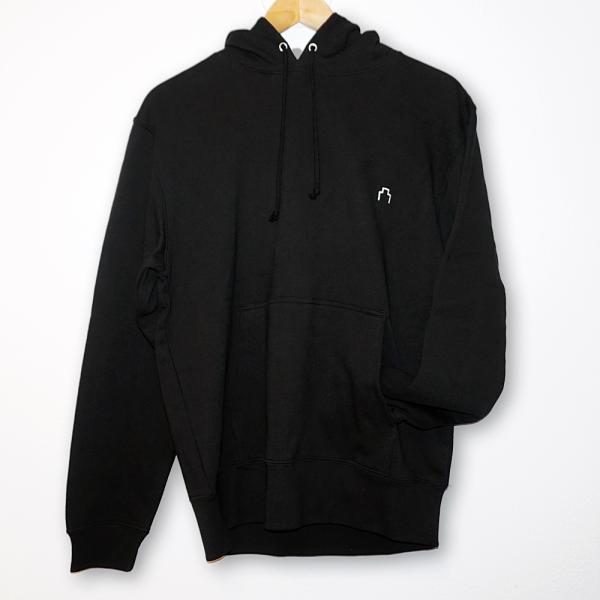 プルオーバーパーカー 城跡 地図記号 黒 メンズ レディース 戦国 城 長袖 ニッポン城めぐり