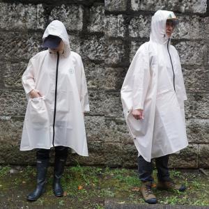 レインポンチョ レインコート 男女兼用 撥水 はっ水 狭間 リフレクター 反射 収納ポーチ付き ニッポン城めぐり