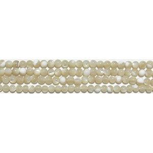 マザーオブパール 丸玉 2mm B-　　　※ 天然石ビーズ 天然石 パワーストーン 1粒売り バラ売り 1玉販売