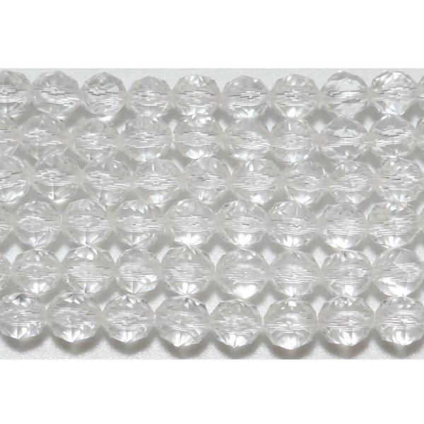 水晶 84面スター宝石カット 6mm A　　　※ 天然石ビーズ 天然石 パワーストーン 1粒売り バ...