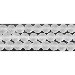 フロスト水晶 丸玉 6mm B　　　※ 天然石ビーズ 天然石 パワーストーン 1粒売り バラ売り 1玉販売