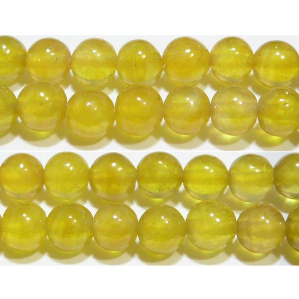 イエローサファイア 丸玉 6mm （プクラジストーン） AA　　　※ 天然石ビーズ 天然石 パワース...