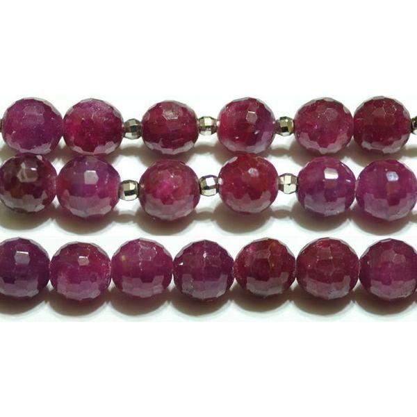 ルビー ミラーボール 7mm A　　　※ 天然石ビーズ 天然石 パワーストーン 1粒売り バラ売り ...