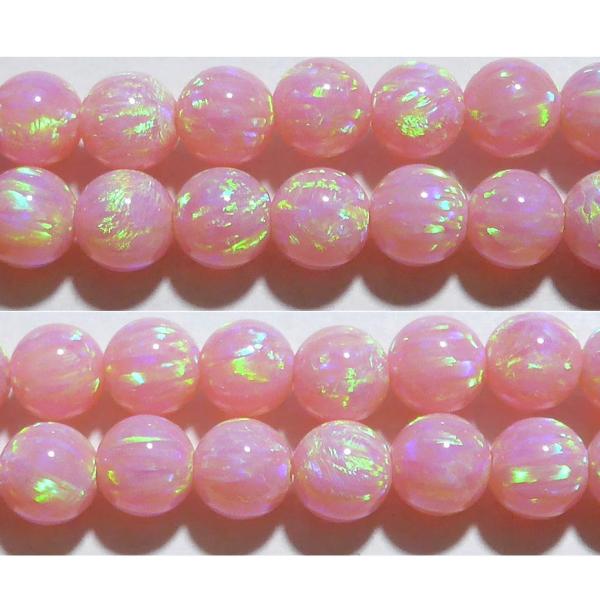 京都オパール 丸玉 7mm （桜色） AA　　　※ 天然石ビーズ 天然石 パワーストーン 1粒売り ...