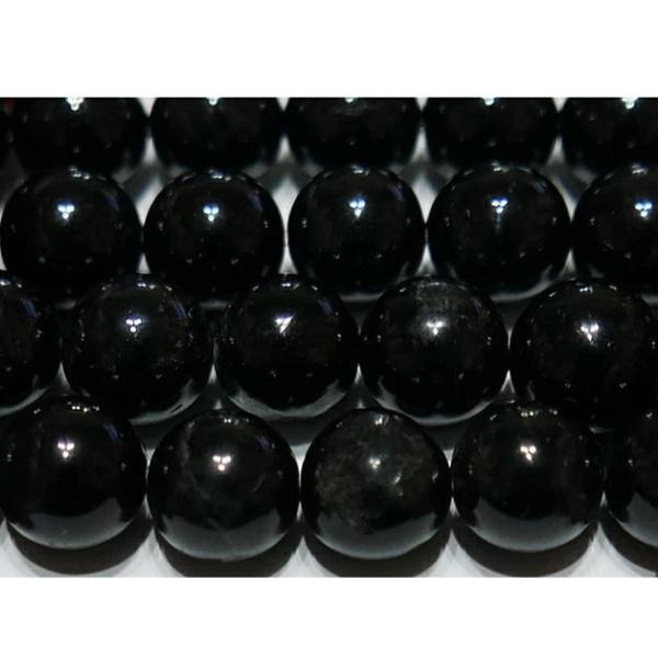 天然黒水晶 （モリオン） 丸玉 8mm （岐阜県蛭川産） A　　　※ 天然石ビーズ 天然石 パワース...