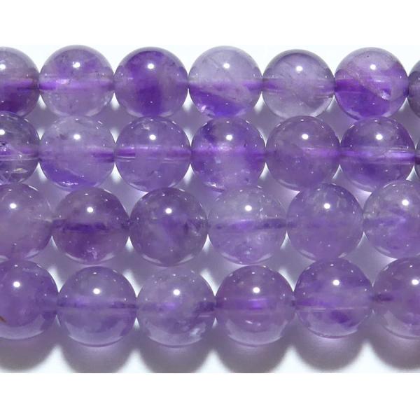群馬アメジスト （群馬県産アメジスト） 丸玉 8mm （日本銘石） A　　　※ 天然石ビーズ 天然石...