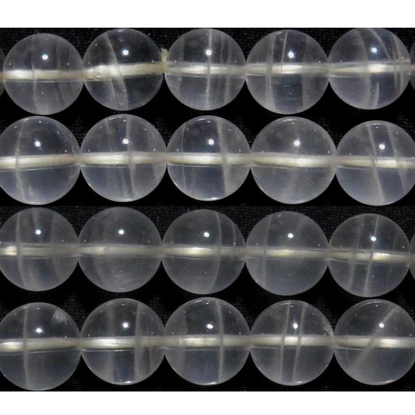 水晶 （北海道産） 丸玉 10mm A　　　※ 天然石ビーズ 天然石 パワーストーン 1粒売り バラ...