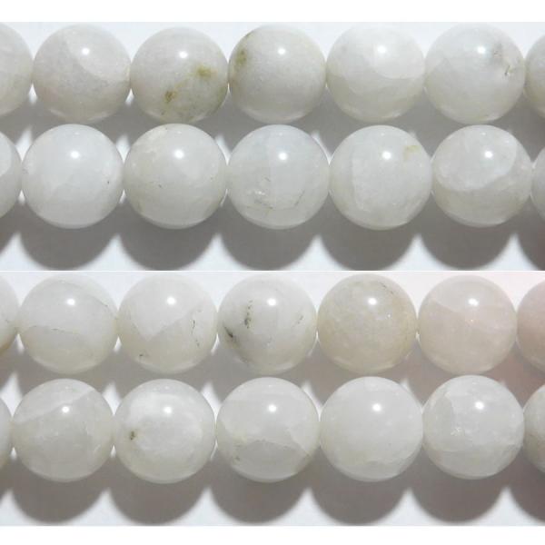 おのころ水晶 丸玉 10mm B （日本銘石）　　　※ 天然石ビーズ 天然石 パワーストーン 1粒売...