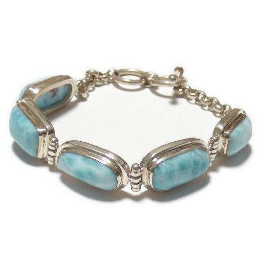 SVブレスレット　ラリマー （1） 【高品質】 　　　※ 天然石 パワーストーン