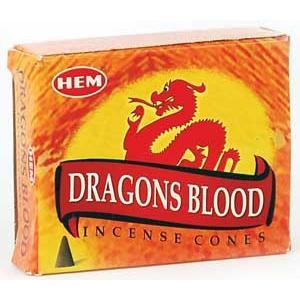 Dragon&apos;s Blood コーンインセンス （HEM） 10個入り　　　※ 魔術用品 儀式用品 ...