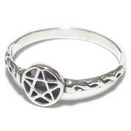 ペンタグラム・リング （約9号） [Pentagram Ring]　　　※ 魔術用品 儀式用品 おま...