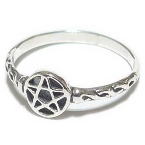 ペンタグラム・リング （約13号） [Pentagram Ring]　　　※ 魔術用品 儀式用品 おまじないグッズ 占いなど｜cmirror