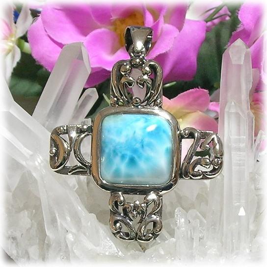 SVペンダントトップ　ラリマー （0） 【高品質】 　　　※ 天然石 パワーストーン