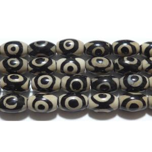 Lucky365 1粒売り 天然石 選べる24種類 天珠 筒型ビーズ t1119