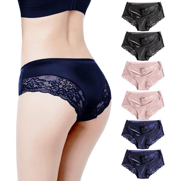 CM Tech ショーツ レディース 【6枚組】 シームレス セクシー レース 下着 高通気性 伸縮...