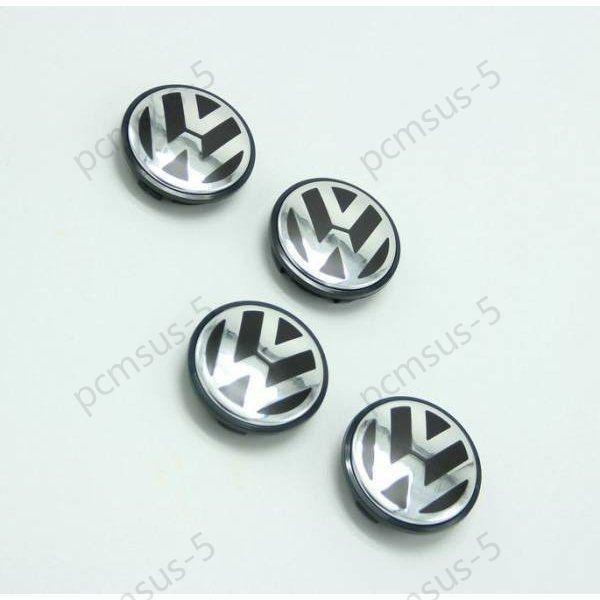 VW ワーゲン純正 66mm センターキャップ 4個セット GOLF5 GOLF6 GOLF7 R3...