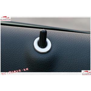 高品質 メルセデス ベンツ W176 CLA GLA AMG ドア　ロック　ピン　リング　カバー　枠　ガーニッシュ コンソール　シルバー　銀　4pcs