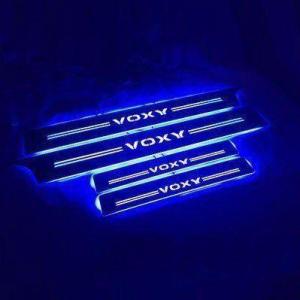 ヴォクシー VOXY 80系 85系 LED発光 スカッフプレート ガーニッシュ ブルー シーケンシ...