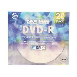 ☆VERTEX DVD-R(Video with CPRM) 1回録画用 120分 1-16倍速 20P インクジェットプリンタ対応(ホワイト) DR-120DVX.20CAN｜cnf3