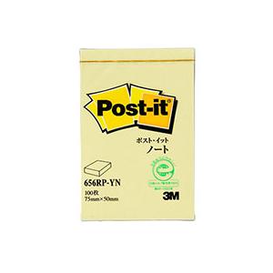 3M Post-it ポストイット 再生紙 ノート イエロー 3M-656RP-YN｜cnf3