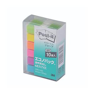 3M Post-it ポストイット ジョーブ エコノパック 透明見出し 3M-6831NE｜cnf3