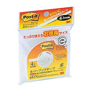3M Post-it ポストイット カバーアップテープ お徳用サイズ 3M-651N｜cnf3