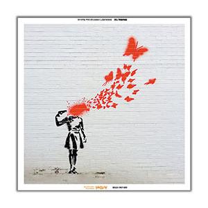 Digital Oasis Visual Sonic アートパネルBluetoothスピーカー Banksy [BDLD-1907-009] BDLD-1907-009｜cnf3