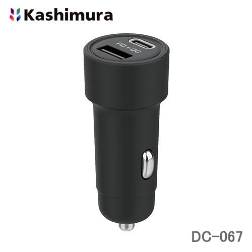 カシムラ 車載用USB電源 DC-38W USB2ポート USB-C20W+USB-A18W DC-...