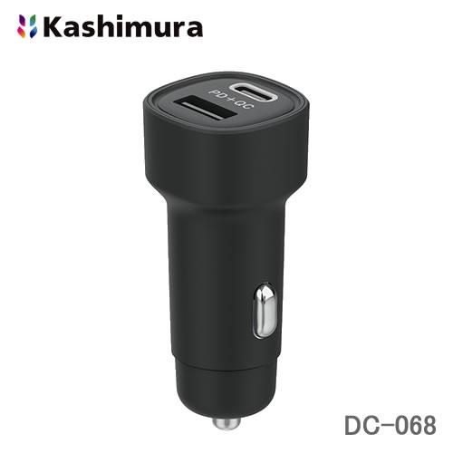 カシムラ 車載用USB電源 DC-48W USB2ポート USB-C30W+USB-A18W DC-...