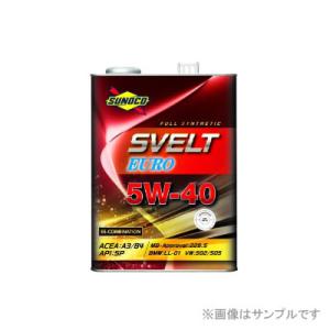 SUNOCO スノコ オイル SVELT EURO 5W-40 4L&#215;4缶セット SP/A3B4 規格