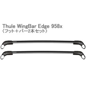 Thule スーリー ウイングバーエッジブラック TH9584B｜cnf