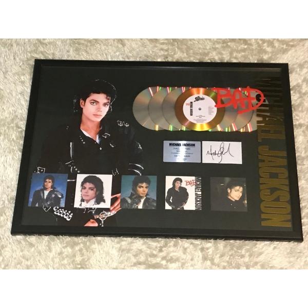 レア1点物【バッド/Bad】アルバム『マイケル・ジャクソン/Michael Jackson』直筆サイ...