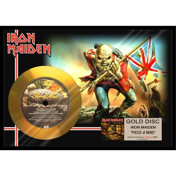 IRON MAIDENアイアン・メイデンPieceOfMind24金ゴールドディスク