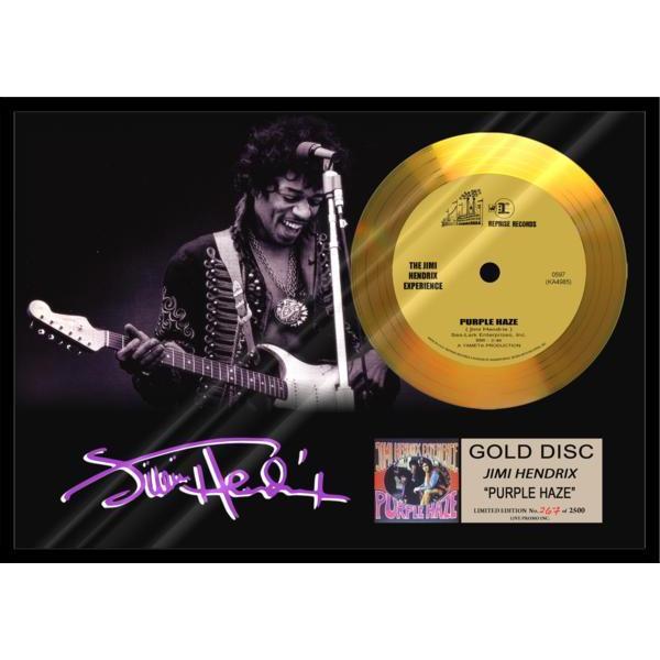 ジミ・ヘンドリックス/パープル・ヘイズ/24金ゴールドディスク