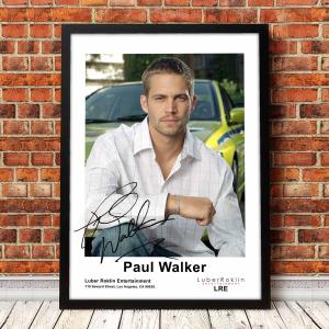 映画 ポスター 【 PaulWalker  / ポール・ウォーカー 】ワイルド・スピード ポップアート ポスター フレーム付 A4 297×210mm -2