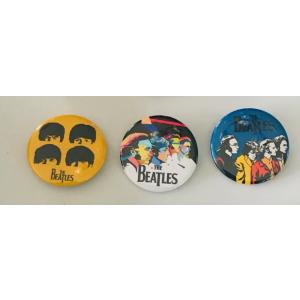 3個セット!レア缶バッジ★ザ・ビートルズ☆The Beatles/Abbey Road/アビイ・ロード/Rock Band/ロックバンド/tin badge/button/pin-2｜cny1