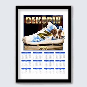 2025年 カレンダー【 MLB ロサンゼルス・ドジャース 大谷翔平 デコピン