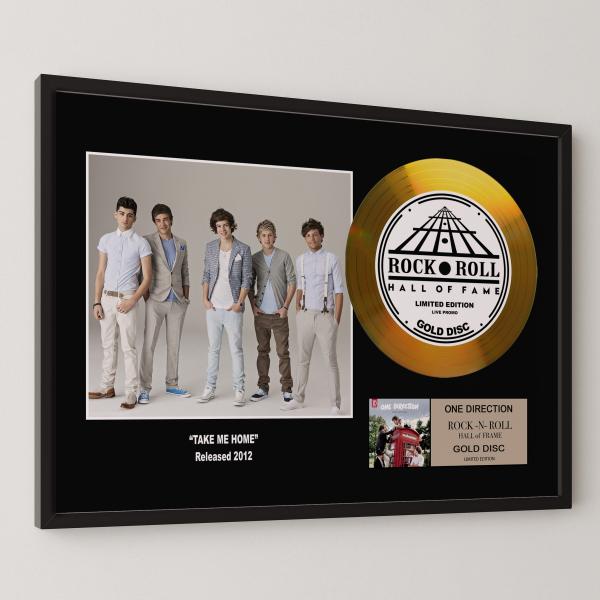 ワン・ダイレクション One Direction 1D Take Me Home gold disc...