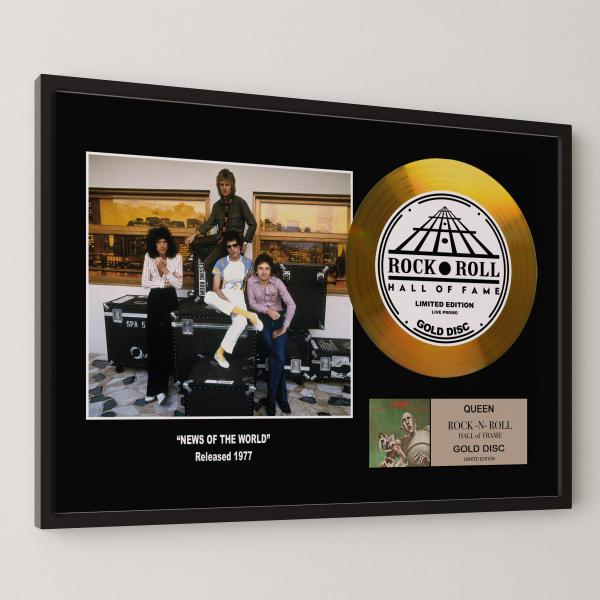 クイーン Queen 世界に捧ぐ News of the World gold disc album...