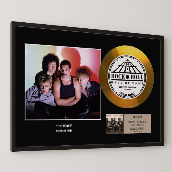 クイーン Queen ザ・ワークス The Works gold disc album  金 ゴール...