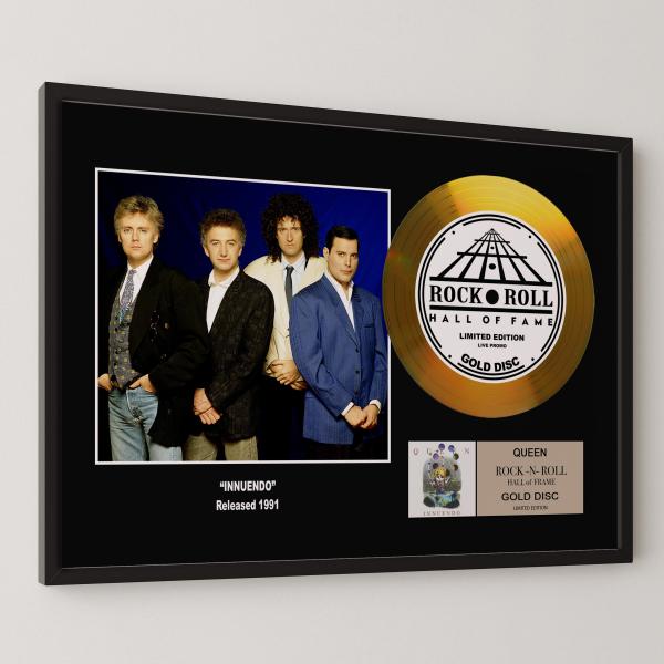 クイーン Queen イニュエンドウ Innuendo gold disc album  金 ゴール...