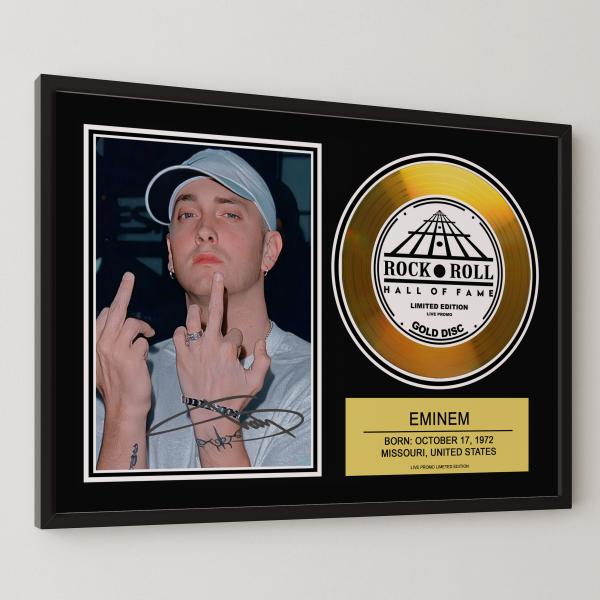 エミネム Eminem  ヒップホップ hip hop gold disc album 金 ゴールド...