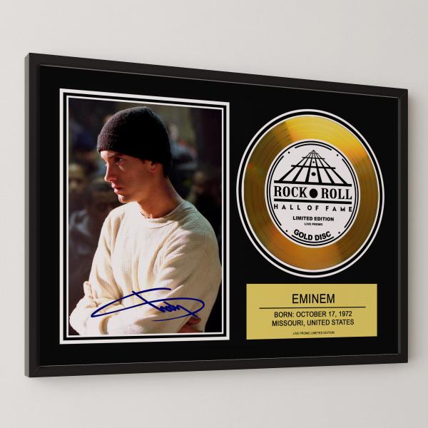 エミネム Eminem  ヒップホップ hip hop gold disc album 金 ゴールド...