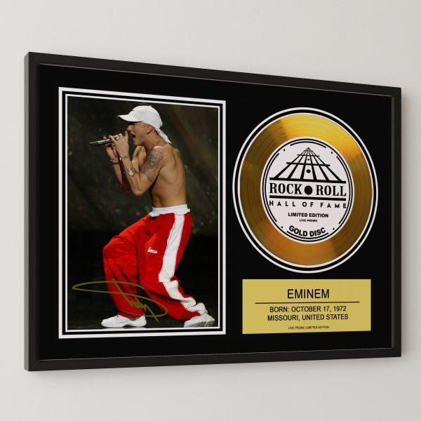 エミネム Eminem  ヒップホップ hip hop gold disc album 金 ゴールド...