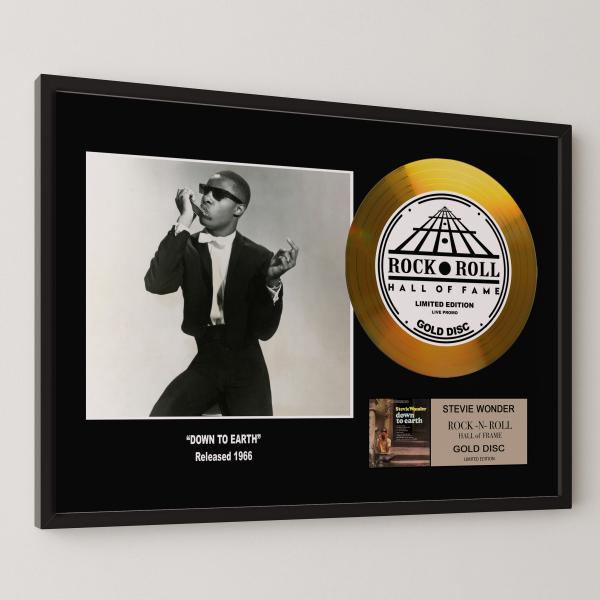 スティーヴィー・ワンダー Stevie Wonder Down to Earth gold disc...